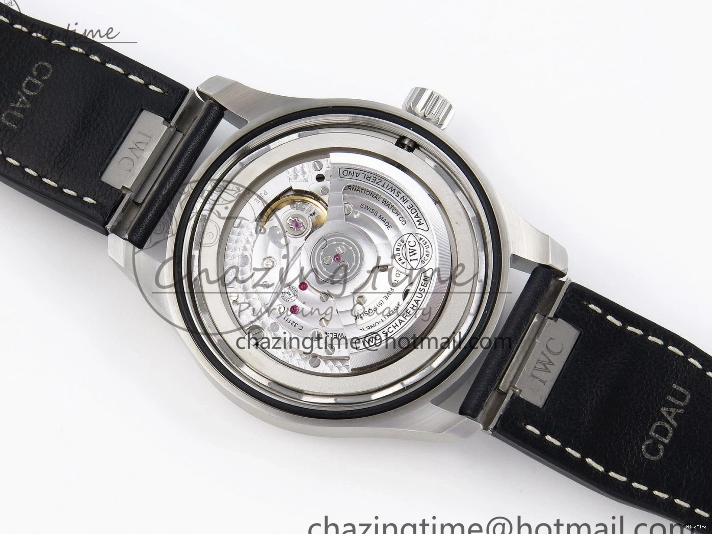 MIROTIME 1231 Pilot Mark XX IW328203 ZF 1:1 Best Edition Blue Dial on Dark Blue Leather Strap A Snug 7024